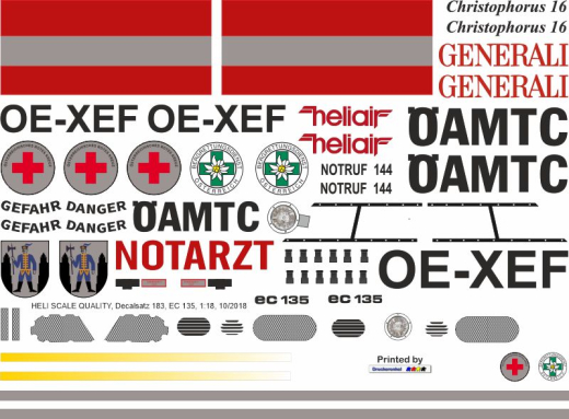 EC 135 - ÖAMTC - OE-XEF Christophorus 16 - Decal 183