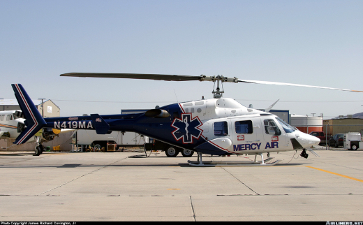Bell 222 - Mercy Air - N419MA - Decal 258