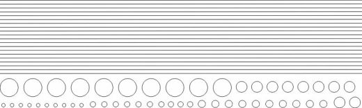 Linien und Rundungen grau 30 % 0,1 mm bis 1,0 mm