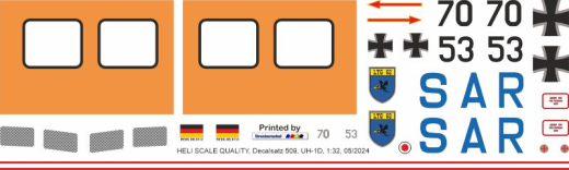 UH-1D - Bundeswehr SAR 70+53 - Decal 509