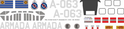 S-58 - Uruguay Marine - A-063 - Decal 531