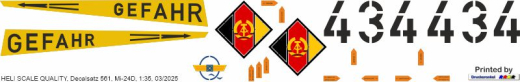 Mi-24 - NVA 434 - Decal 561