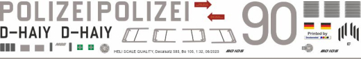 Bo 105S - Polizei Hessen - D-HAIY - Decal 585