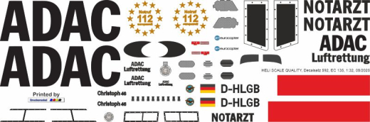 EC 135 - ADAC - D-HLGB Christoph 46 - Decal 592