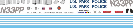 Bell 206L - US Park Police - N33PP - Decal 594