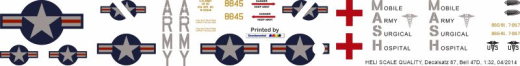 Bell 47D - US Army MASH - Decal 87