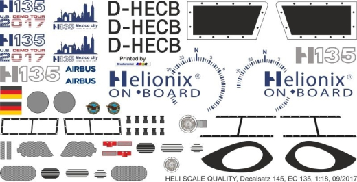 EC 135 - Helionix - D-HECB - Decal 145