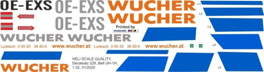 UH-1H - Wucher Helicopter - OE-EXS - Decal 229
