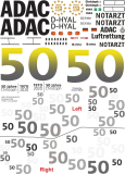 H145 / EC 145T2 - ADAC - D-HYAL Christoph 1 "50 Jahre ADAC" - Decal 289