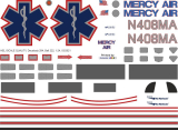 Bell 222 - Mercy Air - N408MA - Decal 294