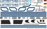 EC 135 - Luftrettung BMI - D-HZSO - Decal 298
