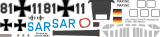 H-34G / S-58 - Bundeswehr Marine SAR - Decal 62