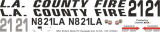 UH-60 / S-70A - Firehawk N821LA - Decal 442