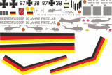 Bo 105P - Bundeswehr 87+38 - 50 years army aviators - Decal 552
