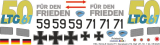 UH-1D - Bundeswehr 71+59 - 50 Jahre LTG61 - Decal 274