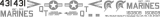 AH-1W - US Marines - HMT-303 - Decal 142