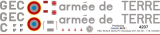 SA 341 - armee de TERRE - GEC - Decal 257