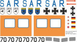 UH-1D - Bundeswehr SAR 70+70 - Decal 156