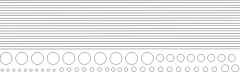 Linien und Rundungen schwarz 0,1 mm bis 1,0 mm