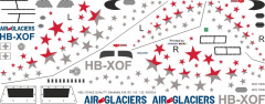 EC 135 - Air-Glaciers - HB-XOF - Decal 538