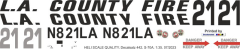 UH-60 / S-70A - Firehawk N821LA - Decal 442 (copy)